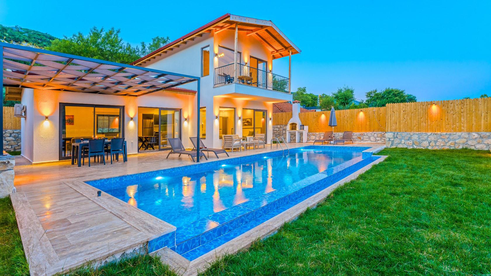 Villa Selonika - Korunaklı Havuz Alanlı Kiralık Villa