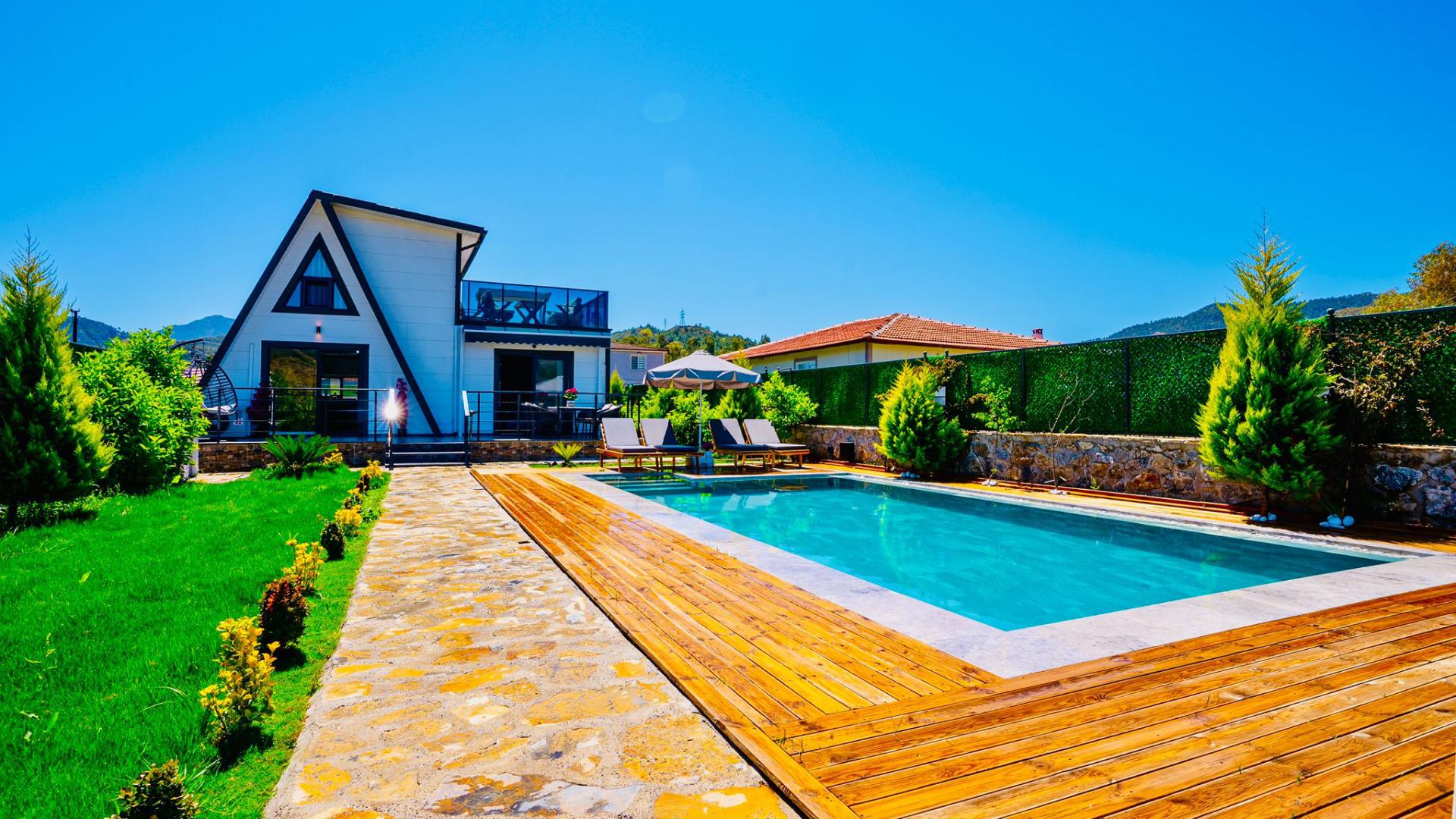Villa Frame House Marmaris | Isıtmalı Havuzlu Kiralık Villa