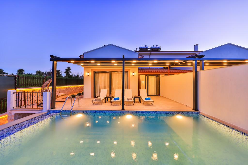 Villa Kakule Kaş - Jakuzili ve Doğa Manzaralı Kiralık Villa